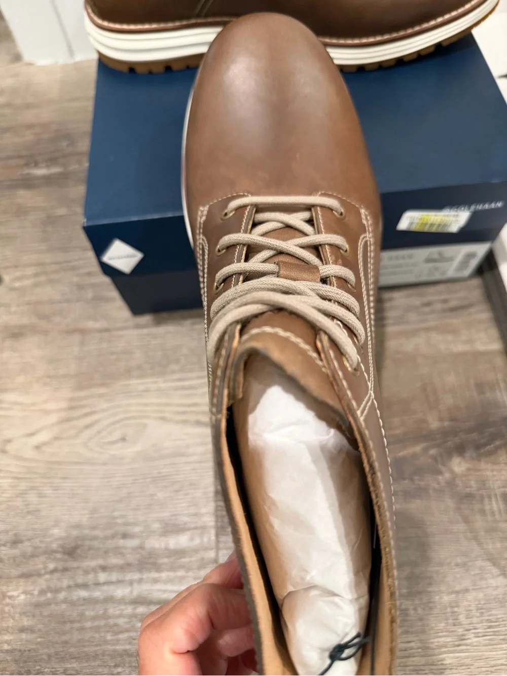 NIB Cole Haan Leather Waterproof Boots in Mens Size 8.5